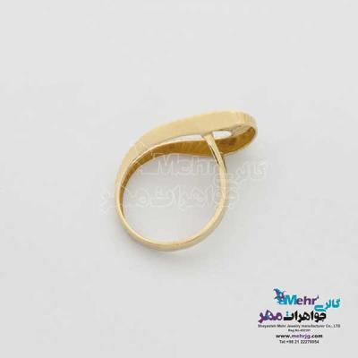 نمای دوم انگشتر طلا - طرح هرمس