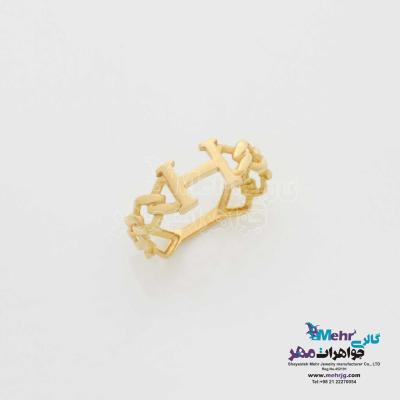 انگشتر طلا - طرح هرمس