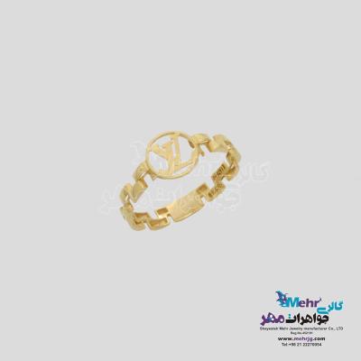 انگشتر طلا -طرح لویی ویتون