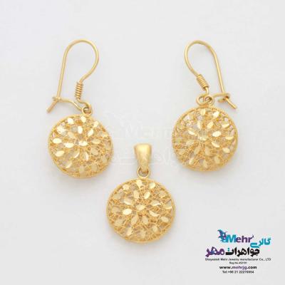 نیم ست طلا - طرح دایره