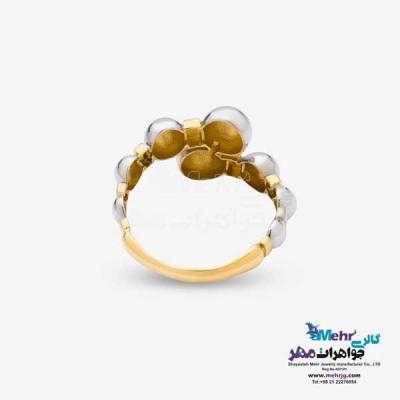 نمای دوم انگشتر طلا - طرح توپی
