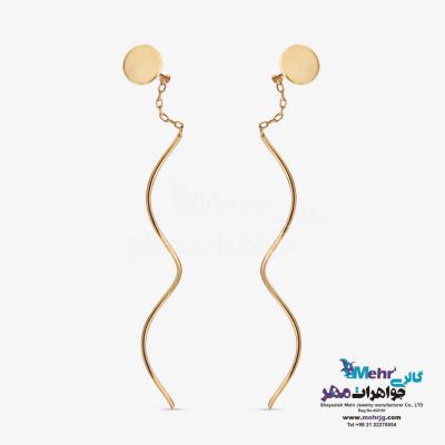 گوشواره طلا - طرح دایره