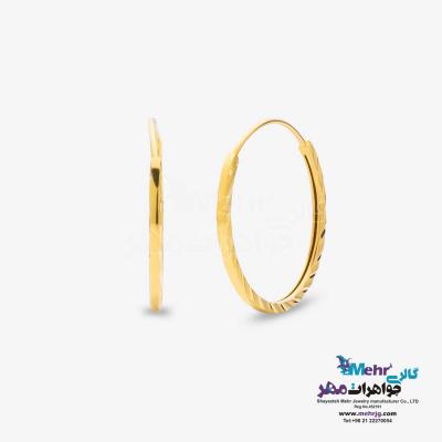 گوشواره طلا - طرح دایره