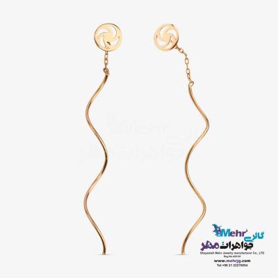 گوشواره طلا - طرح هندسی