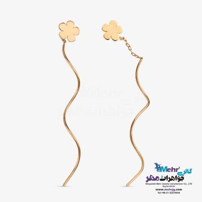گوشواره طلا - طرح گل