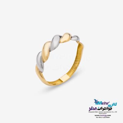 انگشتر طلا - طرح کروسان