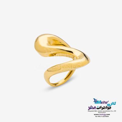 انگشتر طلا - طرح موج