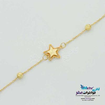 دستبند طلا - طرح ستاره