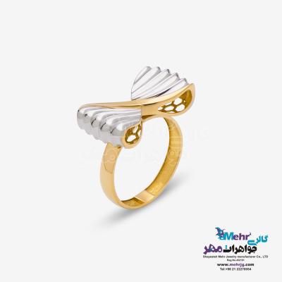 انگشتر طلا - طرح پاپیون