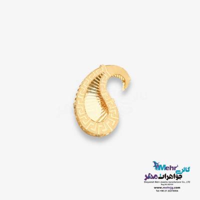 آویز طلا - طرح بته جقه