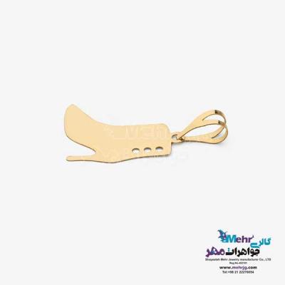 نمای دوم آویز طلا - طرح کفش