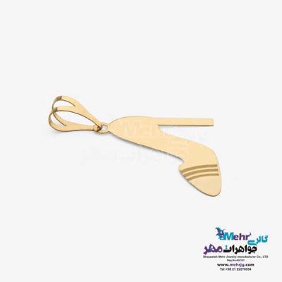نمای دوم آویز طلا - طرح کفش
