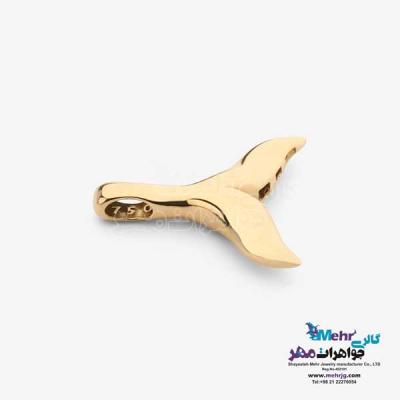 نمای دوم آویز طلا - طرح دم وال