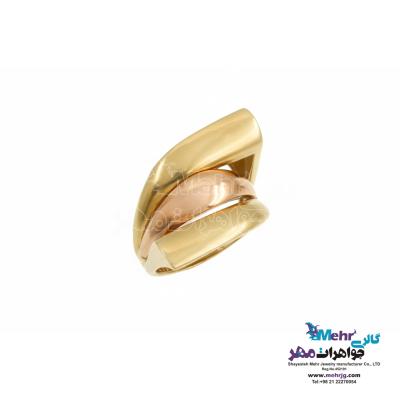 انگشتر طلا - طرح هندسی