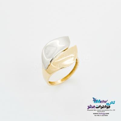 انگشتر طلا - طرح برگ