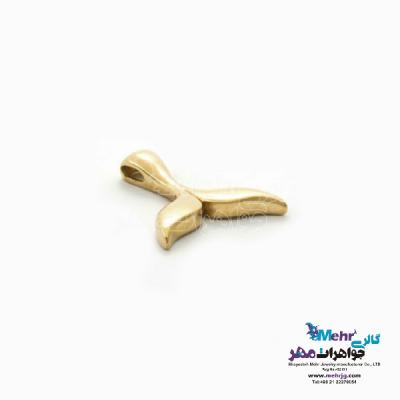 نمای دوم آویز طلا - طرح دم وال
