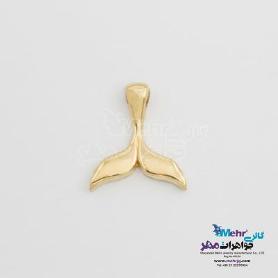 آویز طلا - طرح دم وال