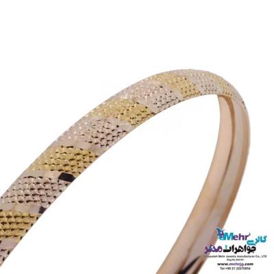 نمای دوم النگو طلا دست اول کم اجرت - طرح تراش سایز 2