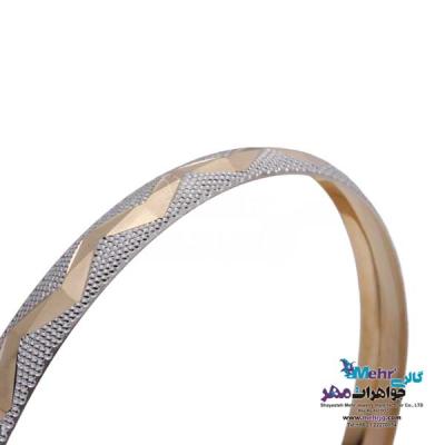 نمای دوم النگو طلا دست اول کم اجرت - طرح تراش سایز 2