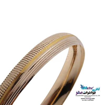 نمای دوم النگو طلا دست اول کم اجرت - طرح تراش سایز 2