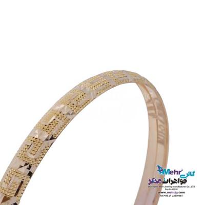 نمای دوم النگو طلا دست اول کم اجرت - طرح تراش سایز 2