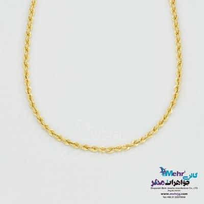 گردنبند طلا - طرح طنابی