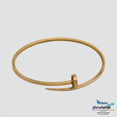 دستبند النگویی طلا - طرح میخ