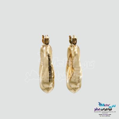 نمای دوم گوشواره طلا - طرح کروسان