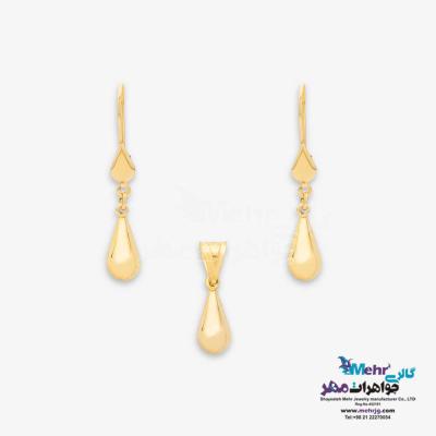 نیم ست طلا - طرح قطره