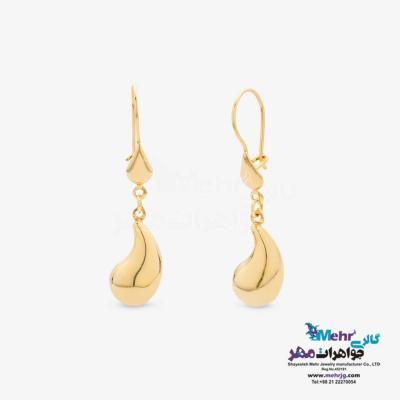 گوشواره طلا - طرح قطره
