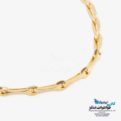 نمای دوم گردنبد طلا - طرح حلقه های تو در تو