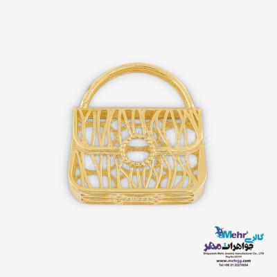آویز طلا - طرح کیف