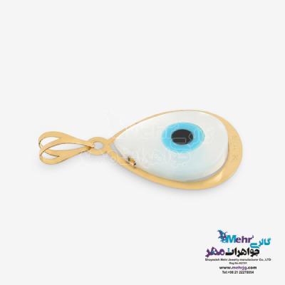 نمای دوم آویز طلا - طرح چشم نظر