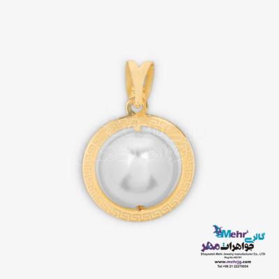 آویز طلا - طرح مروارید