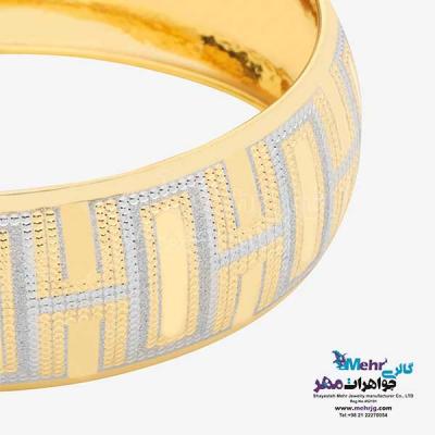 نمای دوم النگو طلا دست اول کم اجرت - طرح تراش سایز 3