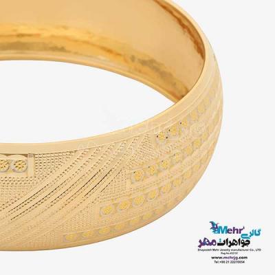 نمای دوم النگو طلا دست اول کم اجرت - طرح تراش سایز 2