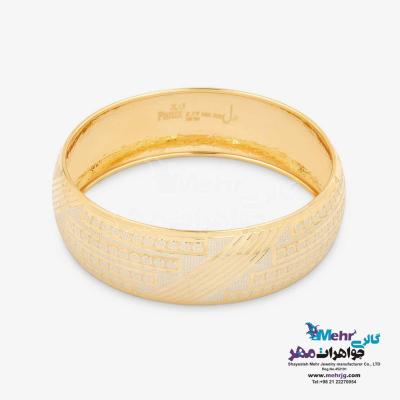 النگو طلا دست اول کم اجرت - طرح تراش سایز 3
