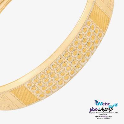 نمای دوم النگو طلا دست اول کم اجرت - طرح تراش سایز 3