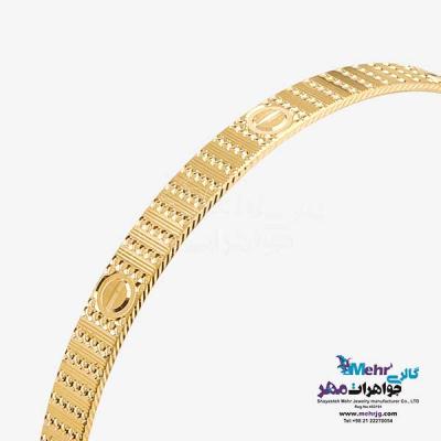 نمای دوم النگو طلا دست اول کم اجرت - طرح کارتیه لاو سایز 3