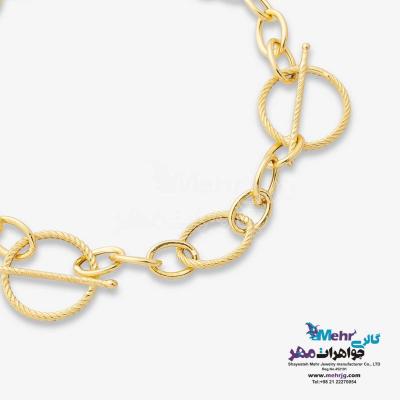 دستبند طلا - طرح حلقه های تو در تو