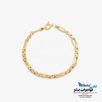 نمای دوم دستبند طلا - طرح فیگارو