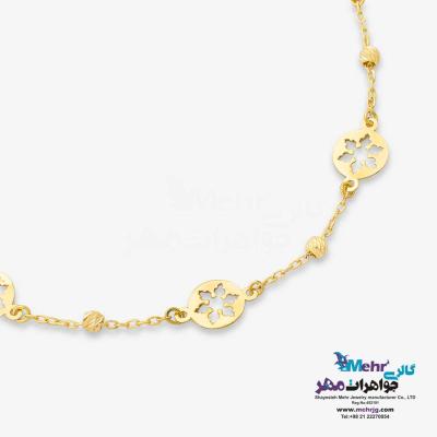 دستبند طلا - طرح برف