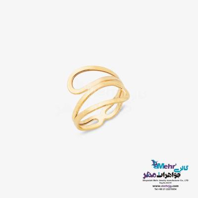 انگشتر طلا - طرح موج