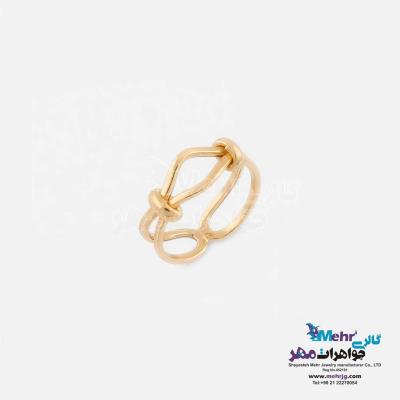 انگشتر طلا - طرح گره