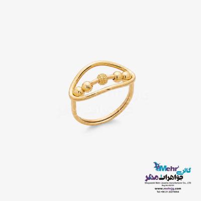 انگشتر طلا - طرح هندسی