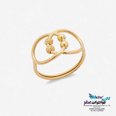 انگشتر طلا - طرح هندسی
