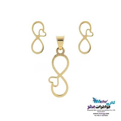 نمای دوم نیم ست طلا دست اول کم اجرت - طرح بی‌نهایت