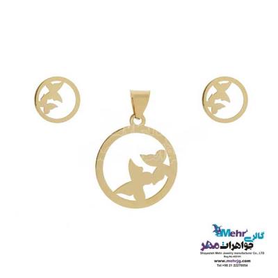 نمای دوم نیم ست طلا دست اول کم اجرت - طرح پروانه