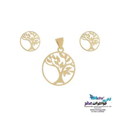 نمای دوم نیم ست طلا دست اول کم اجرت - طرح درخت