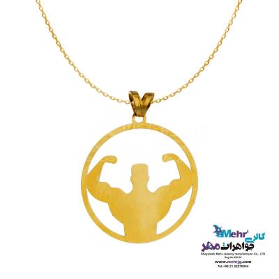 گردنبند طلا دست اول کم اجرت - طرح بدنسازی